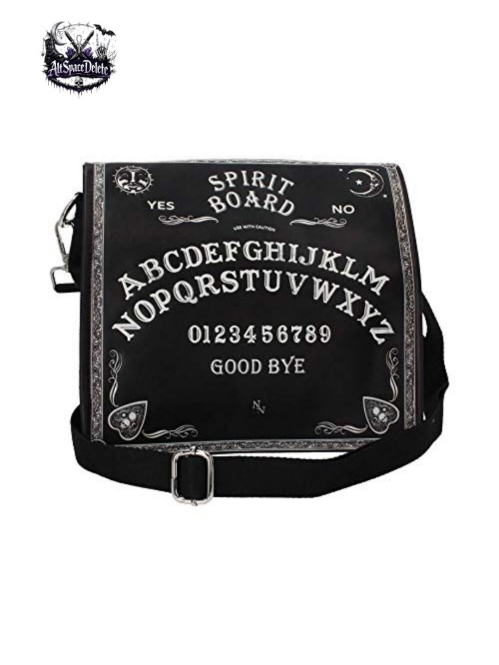 Spirit Board Shoulder Bag PU and Canvas Gothic Satchel Purse